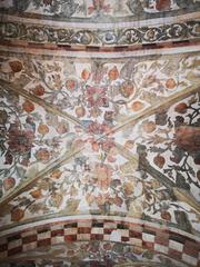 Ceiling of the portico at Palazzo della Ragione in Italy