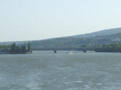 Budapest Árpád Bridge over the Danube River