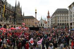 1st May 2018 rally at Marienplatz, Munich