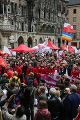 1st May 2018 rally at Munich's Marienplatz