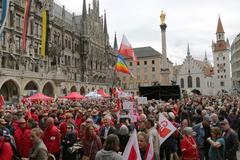 1st May rally 2018 at Marienplatz, Munich