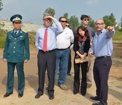 Ambassador Ted Osius visits the dioxin remediation site in Danang