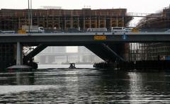 Al Garhoud Bridge construction over Dubai Creek in 2007