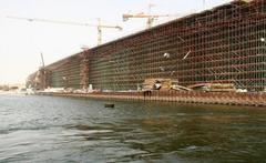 construction of Al Garhoud Bridge over Dubai Creek