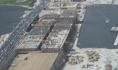 construction of Al Garhoud Bridge over Dubai Creek