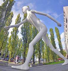 Walking Man statue in Munich