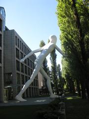 Walking Man sculpture on Leopoldstrasse in Munich