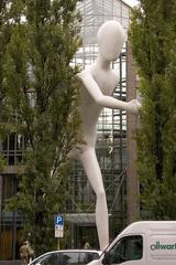 Sculpture Walking Man by Jonathan Borofsky in Munich