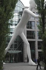 Walking Man sculpture in Leopoldstrasse