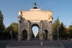 Victory Gate in Munich with art installation Victory Spikes by Steinbrener/Dempf & Huber