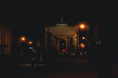 Siegestor in Munich at night