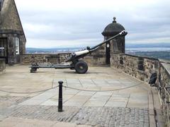 Edinburgh Castle with the One O'Clock Gun firing