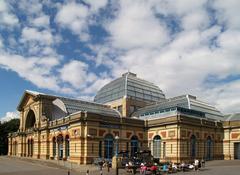 Front view of Alexandra Palace in London