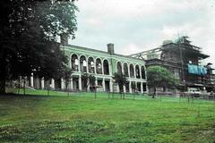 Alexandra Palace after 1980 fire in North London