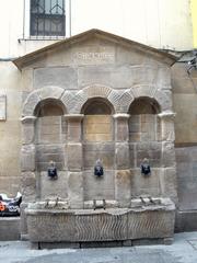 Fountain in the Old Town of Bilbao, Spain