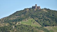 Panoramic view of Collioure with Fort Saint-Elme