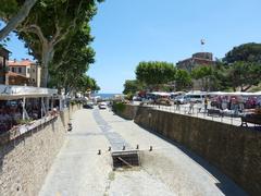 dry Mediterranean torrent in Collioure