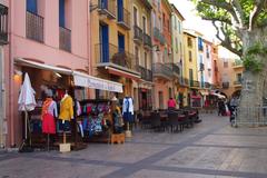 Coastal town of Collioure with colorful buildings and scenic waterfront