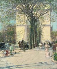 Washington Arch in spring by Childe Hassam