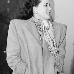 Portrait of Ann Hathaway in Washington Square, May 1947