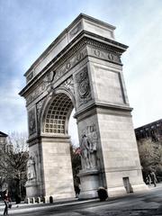 Washington Square Monument from the southeast end in New York City