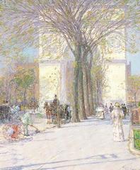 Washington Arch in Spring by Childe Hassam