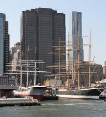 FDR Drive in lower east side Manhattan by Battery Park, New York City