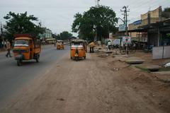 A road near Karimnagar city in Telangana