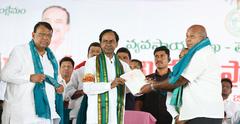 CM KCR in Raythu Samanvaya Samithi in Karimnagar