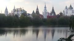 View of Izmaylovo District in Moscow, Russia