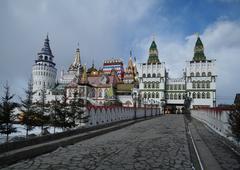 Izmailovo cultural and entertainment complex with traditional Russian architecture