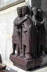 The Tetrarchs statue in Venice