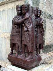 The sculpture depicting the Tetrarchs