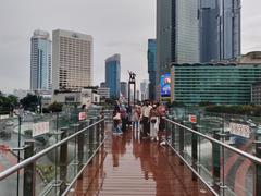 Viewing balcony of Bundaran HI Transjakarta BRT station in Jakarta