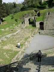 ancient theater at the Fiesole archaeological site in Italy