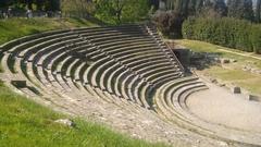 ancient Roman theater in Fiesole, Tuscany