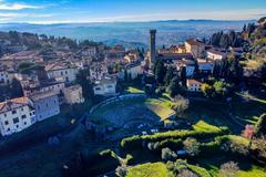 scenic view of Fiesole with ancient ruins