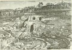 Ruins of the amphitheatre of Fiesole from the 1883 book 'History of Rome and of the Roman People'