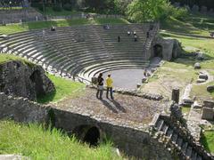 Ancient Roman theater in Fiesole archaeological area