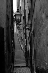 Empty stairway in Gamla Stan, Stockholm