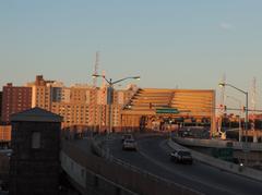 Willis Avenue Bridge near sunset