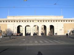 Burgtor at Ringstraße near Hofburg Imperial Palace in Vienna