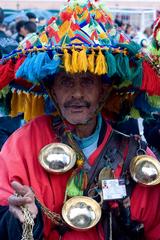 man standing in Jamaa El Fna market