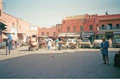 Djemaa el Fna square in Marrakesh during the forenoon