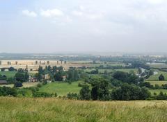 River Thames above Day's Lock from Round Hill Wittenham Clumps