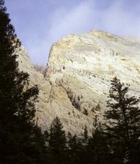 Limestone cliffs viewed from Highway 99 in Marble Canyon Park