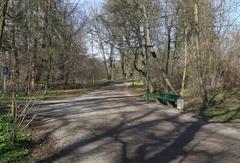 Pasinger Stadtpark in Munich with lush greenery