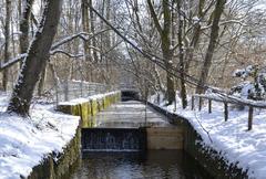 Würmkanal in Pasinger Stadtpark in February 2013