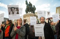 Demonstration in Munich against right-wing extremism to remember NSU victims