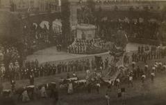 Festive parade in Odeonsplatz, Munich, July 1888